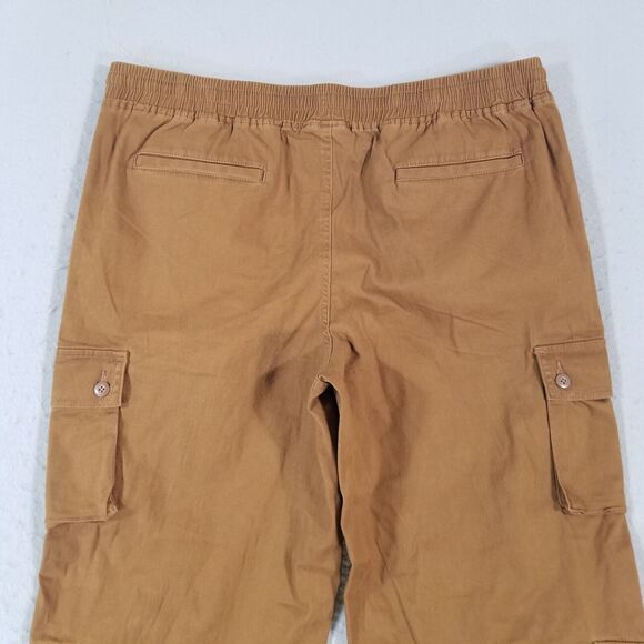 NOBO no boundaries cargo jogger pants men's large brown comfort waist stretch - Picture 9 of 13